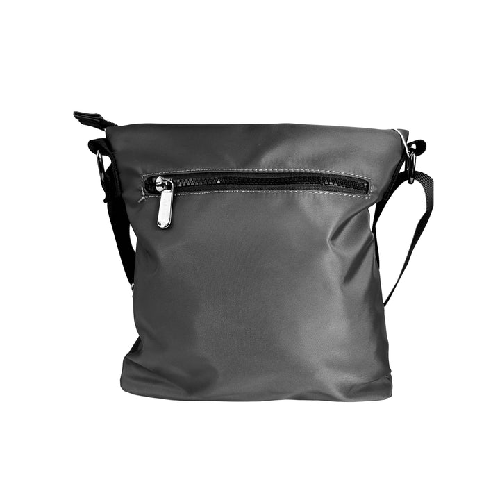 Alef Landon Men's Lightweight Water-Resistant Nylon Shoulder Sling Bag (Grey)