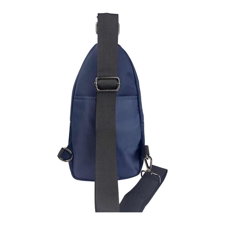 Alef Landon Men's Lightweight Water-Resistant Nylon  Crossbody Chest Bag (Navy)