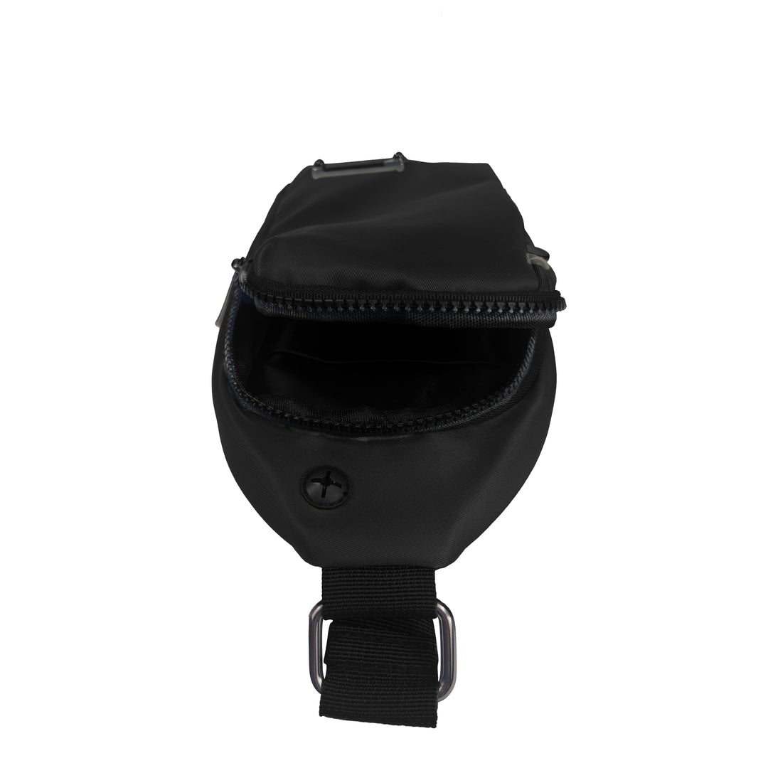 Alef Landon Men's Lightweight Water-Resistant Nylon  Crossbody Chest Bag (Black)