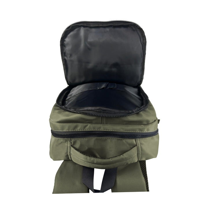 Alef Landon Men's Lightweight Water-Resistant Nylon Backpack (Green)