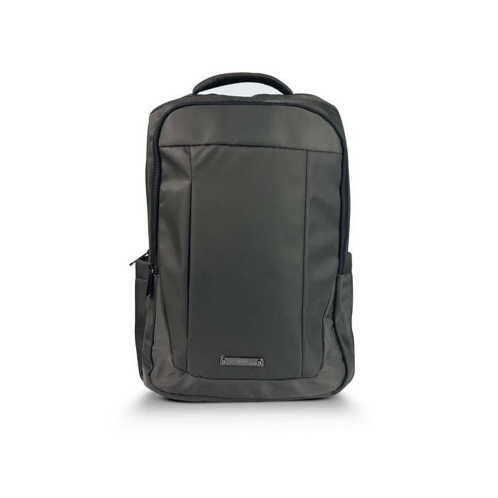 Alef Landon Men's Lightweight Water-Resistant Nylon Backpack (Grey)