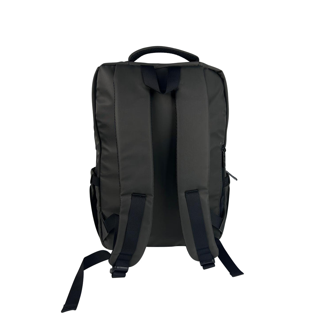 Alef Landon Men's Lightweight Water-Resistant Nylon Backpack (Grey)