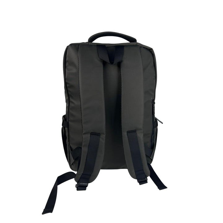 Alef Landon Men's Lightweight Water-Resistant Nylon Backpack (Grey)