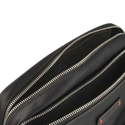 Alef Liam Lightweight  Nylon Water-resistant Cross Body Bag (Black)