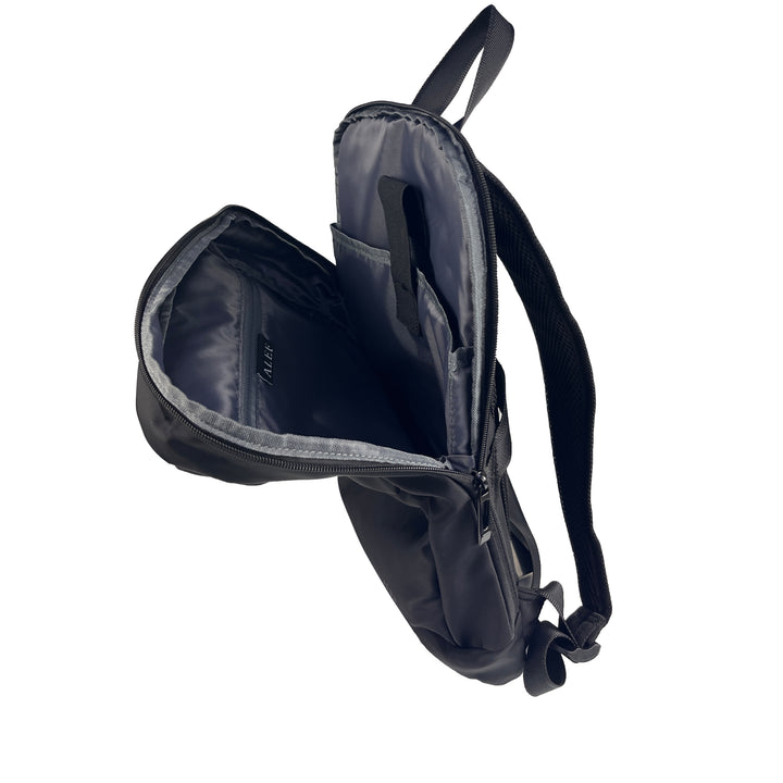 Alef Paterson Lightweight Water-resistant Nylon Backpack (Black)