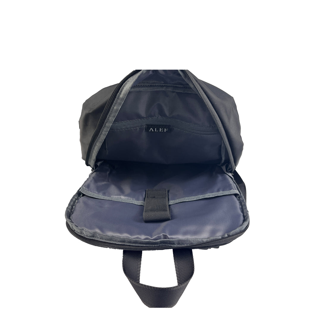 Alef Paterson Lightweight Water-resistant Nylon Backpack (Black)