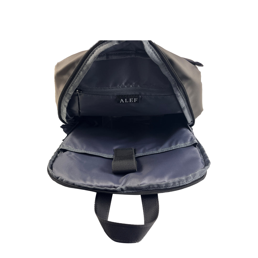 Alef Paterson Lightweight Water-resistant Nylon Backpack (Black)