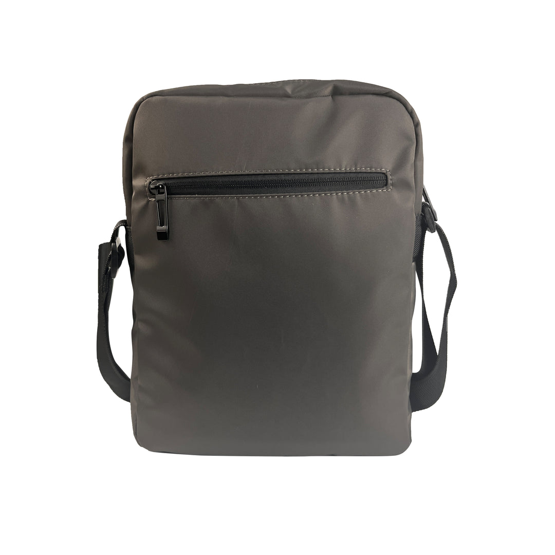 Alef Paterson Lightweight Water-resistant Nylon Shoulder Bag (Black)