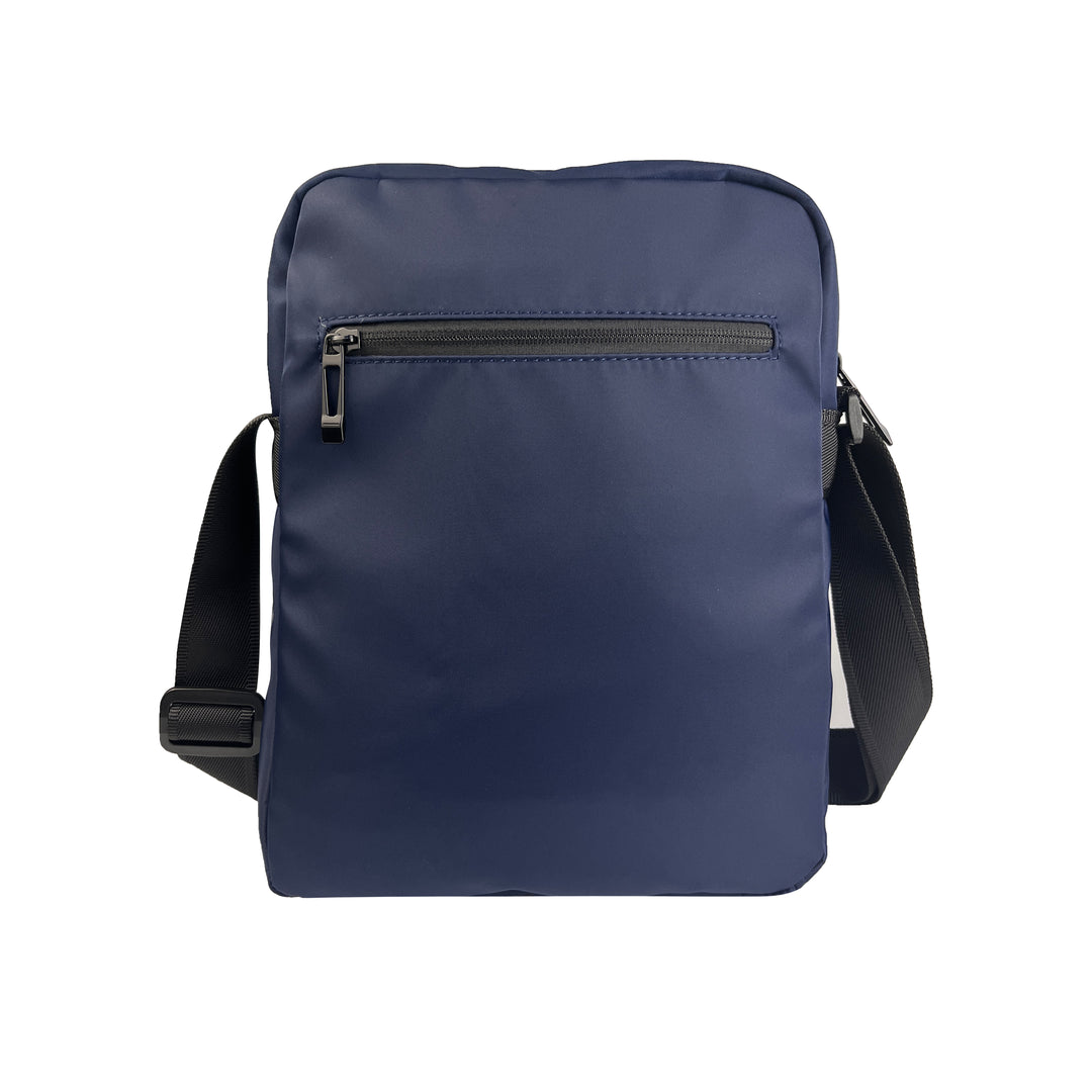 Alef Paterson Lightweight Water-resistant Nylon Shoulder Bag (Black)