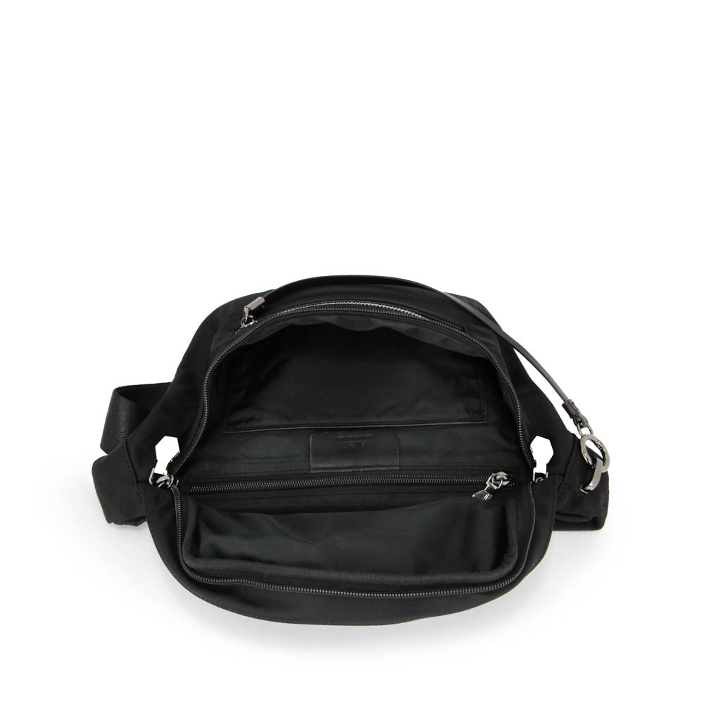 Alef Versatile Men's Joe 3-Way Lightweight Nylon Bag - Cross-body / Waist-Pouch / Sling (Black)