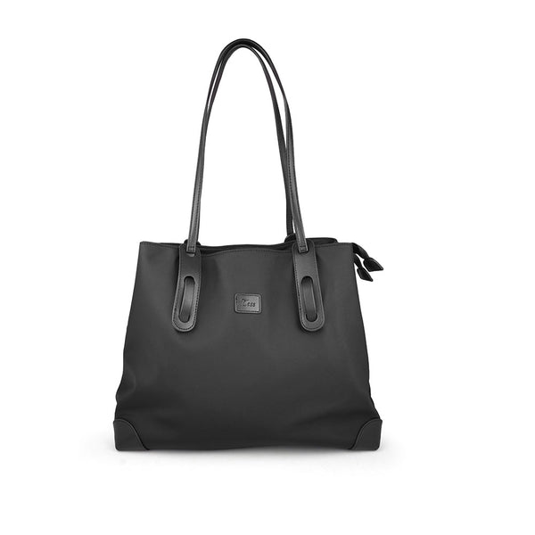 Tess Jaime Ladies Nylon Tote Bag (Black)