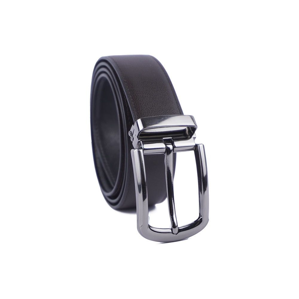 Alef Dean  Reversible Men's Leather Belt (Black)