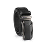 Alef Miami Auto-Lock Solid Buckle 35mm Men's Leather Belt (Black)