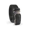 Alef Miami Auto-Lock Solid Buckle 35mm Men's Leather Belt (Black)