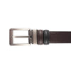 Alef Toby Stud Buckle Reversible 35mm Men's Leather Belt in Black/Cafe