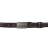 Alef Toby Stud Buckle Reversible 35mm Men's Leather Belt in Black/Cafe