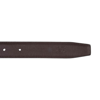Alef Toby Stud Buckle Reversible 35mm Men's Leather Belt in Black/Cafe