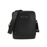 Alef Liam  Zip Top Lightweight Nylon Water-resistant Shoulder Bag (Black)