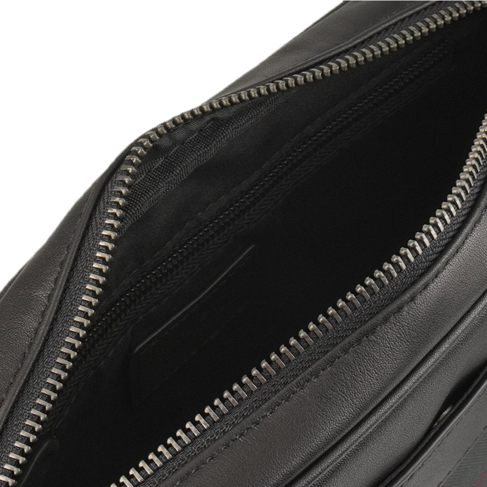 Alef Lucas Lightweight Water-resistant Nylon Clutch Bag ( Black)